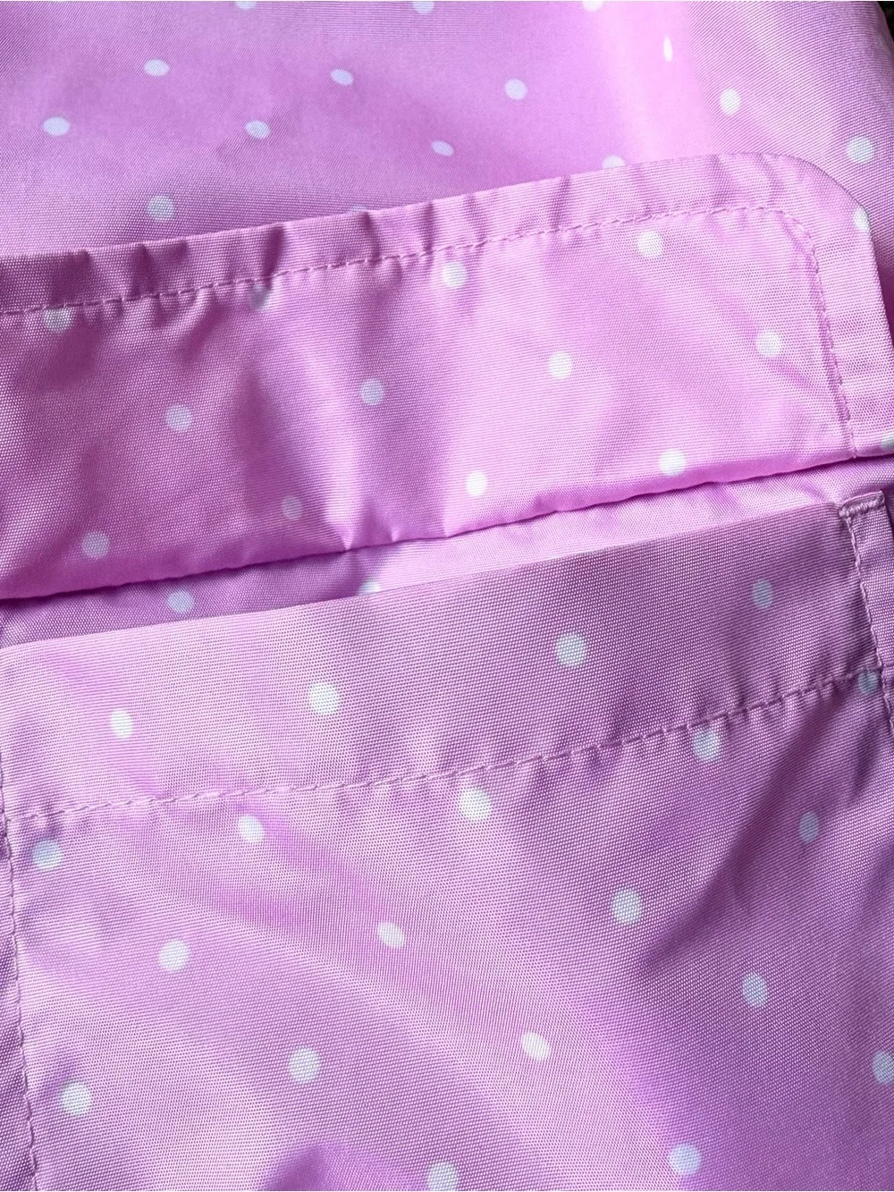 London Fog girls pink polka dot rain jacket with cat face/ears hood size 5/6